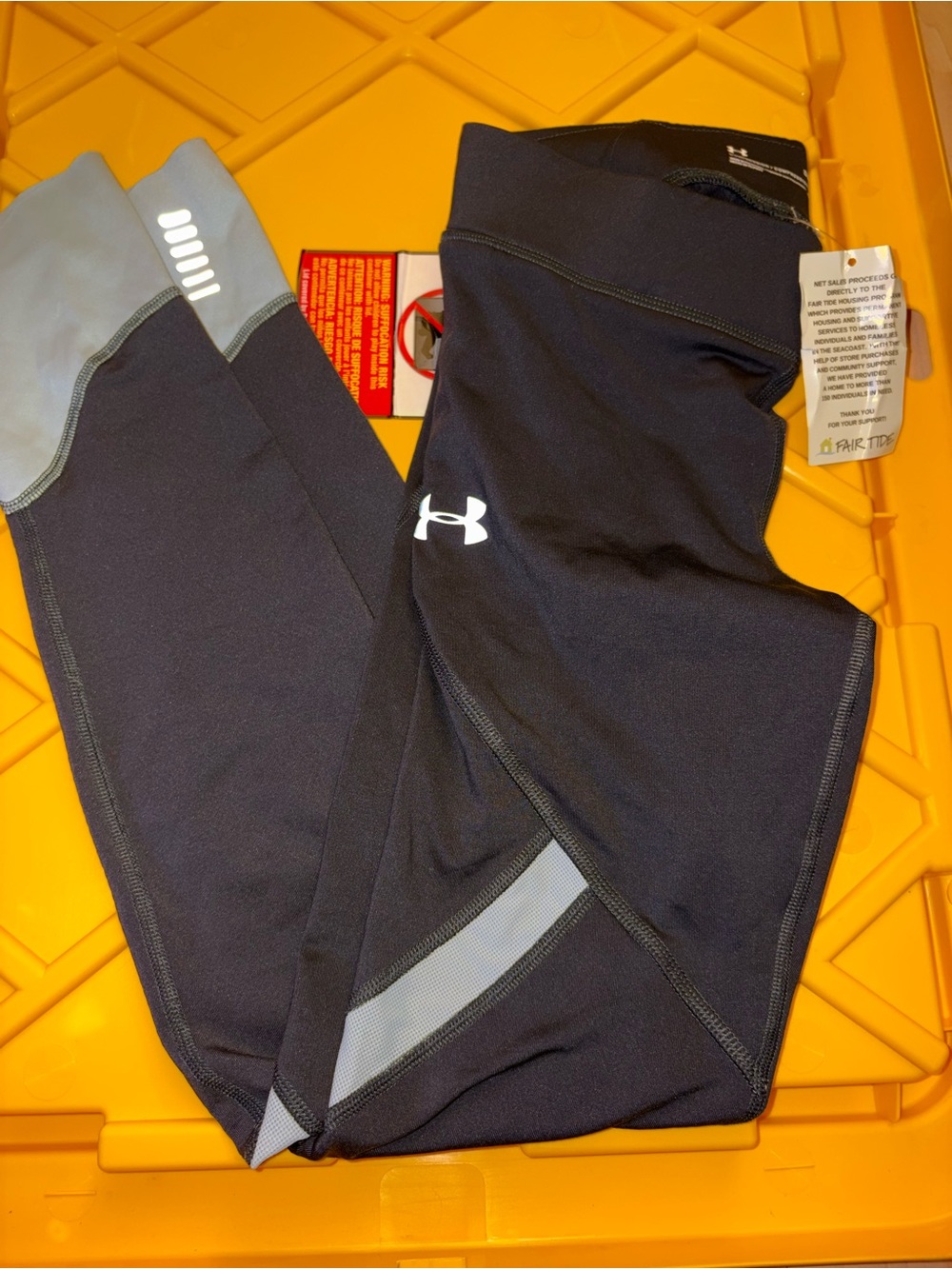 Under Armour Leggings with Gray Reflective Panels